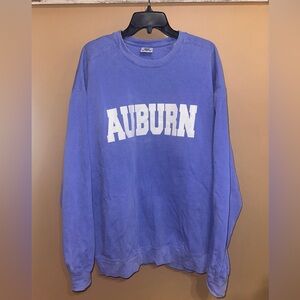 Auburn Blue comfy colors crew neck sweatshirt